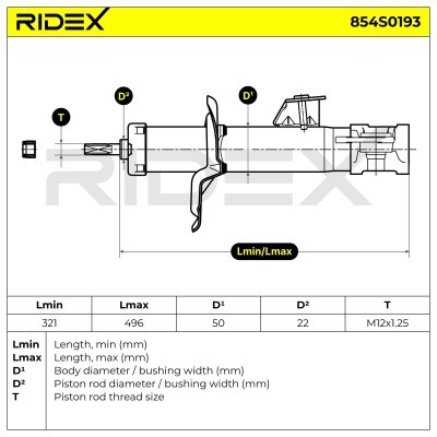 Shock Absorber RIDEX 854S0193 854S0193 - photo 6