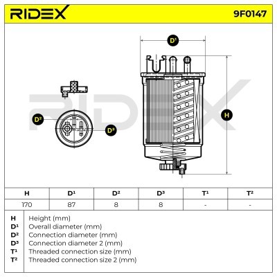 Fuel Filter RIDEX 9F0147 9F0147 - photo 5