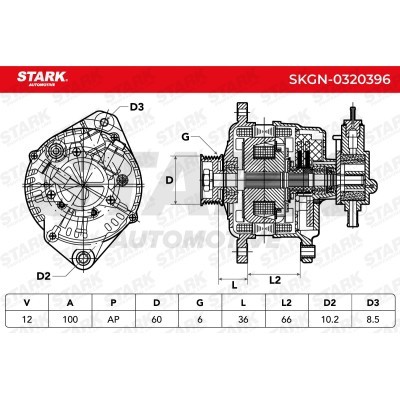 Alternator Stark SKGN-0320396 SKGN-0320396 - photo 7