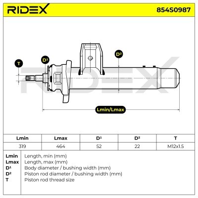 Shock Absorber RIDEX 854S0987 854S0987 - photo 7