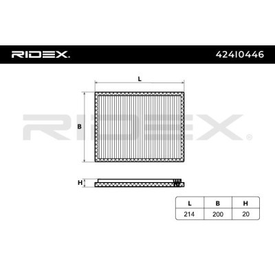 Cabin Air Filter RIDEX 424I0446 424I0446 - photo 5