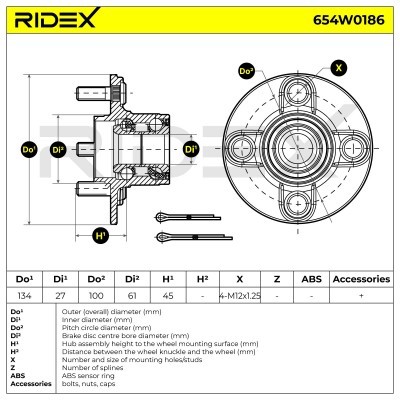 Wheel Bearing RIDEX 654W0186 654W0186 - photo 6