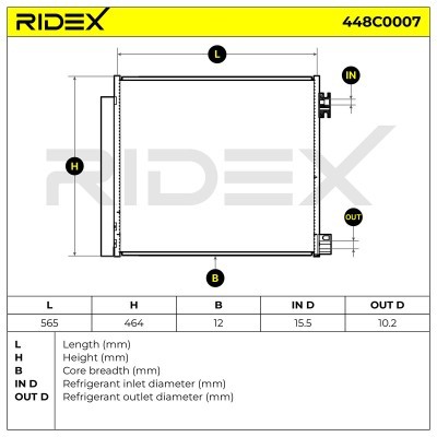 A/C condenser 448C0007 - photo 6