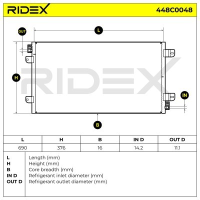 A/C condenser 448C0048 - photo 5