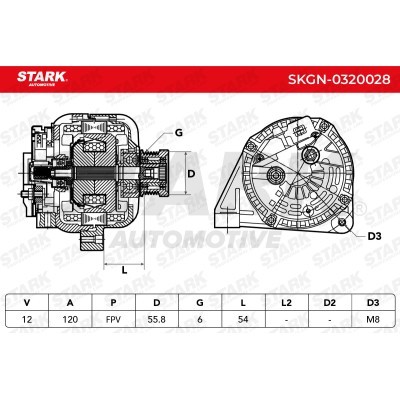 Alternator Stark SKGN-0320028 SKGN-0320028 - photo 7