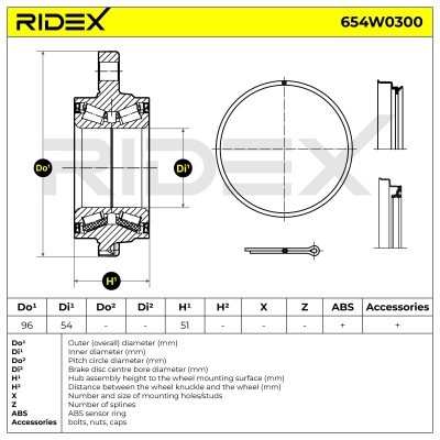 Wheel Bearing RIDEX 654W0300 654W0300 - photo 5
