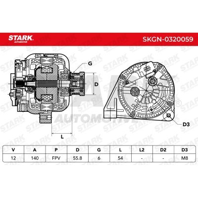 Alternator Stark SKGN-0320059 SKGN-0320059 - photo 7