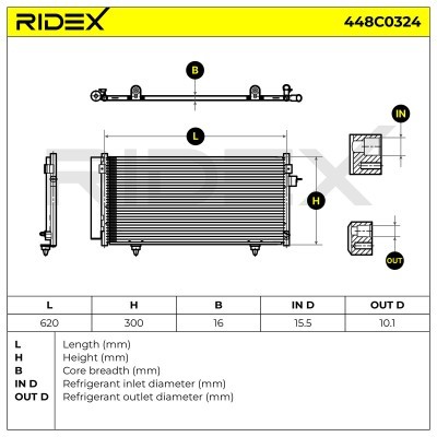 A/C condenser 448C0324 - photo 6