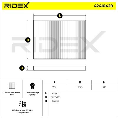 Cabin Air Filter RIDEX 424I0429 424I0429 - photo 6