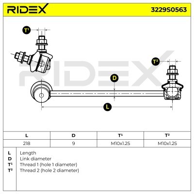 Stabilizer Link RIDEX 3229S0563 3229S0563 - photo 5