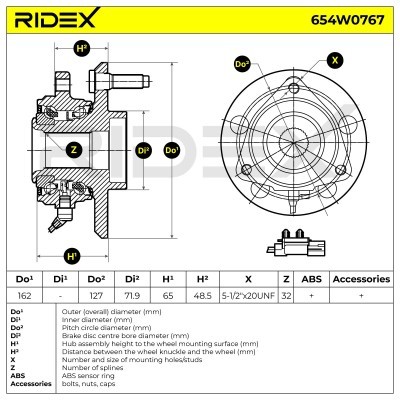 Wheel Bearing RIDEX 654W0767 654W0767 - photo 5