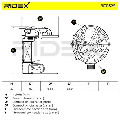 Fuel Filter RIDEX 9F0325 9F0325 - photo 6