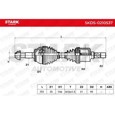 Drive Shaft Stark SKDS-0210537 SKDS-0210537 - photo 6