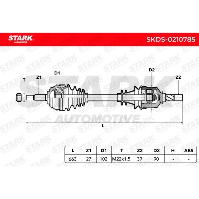 Drive Shaft Stark SKDS-0210785 SKDS-0210785 - photo 7