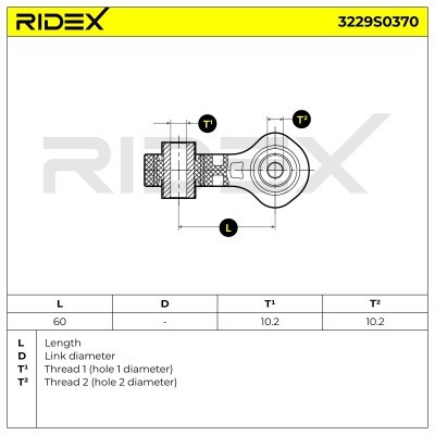 Stabilizer Link RIDEX 3229S0370 3229S0370 - photo 5