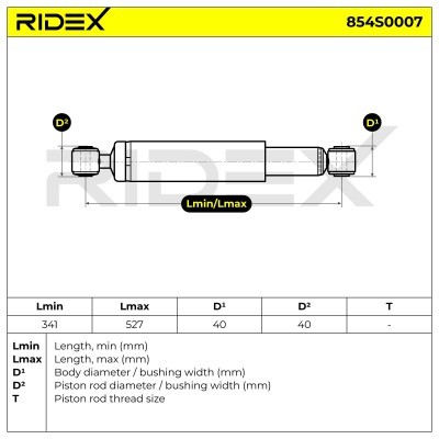 Shock Absorber RIDEX 854S0007 854S0007 - photo 9