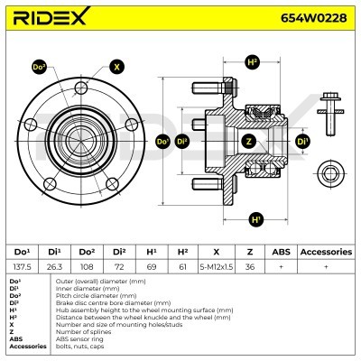Wheel Bearing RIDEX 654W0228 654W0228 - photo 3