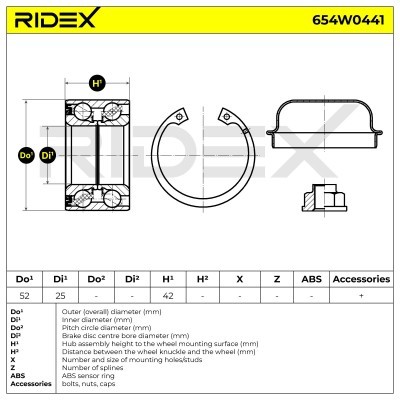 Wheel Bearing RIDEX 654W0441 654W0441 - photo 7