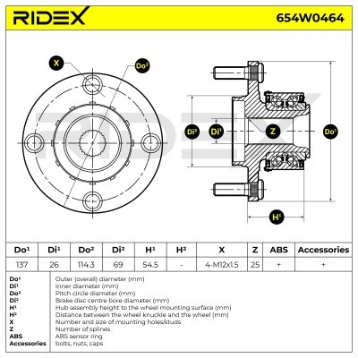 Wheel Bearing RIDEX 654W0464 654W0464 - photo 5