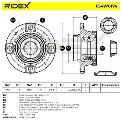 Wheel Bearing RIDEX 654W0174 654W0174 - photo 6