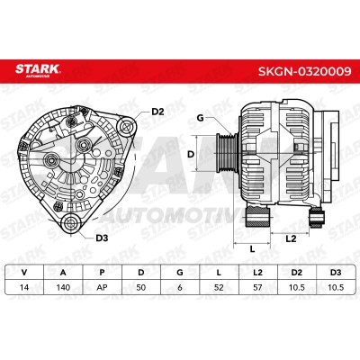 Alternator Stark SKGN-0320009 SKGN-0320009 - photo 7