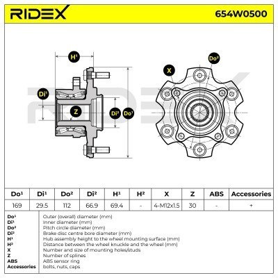 Wheel Bearing RIDEX 654W0500 654W0500 - photo 7