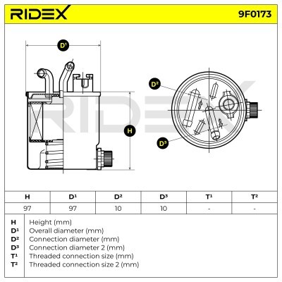 Fuel Filter RIDEX 9F0173 9F0173 - photo 6