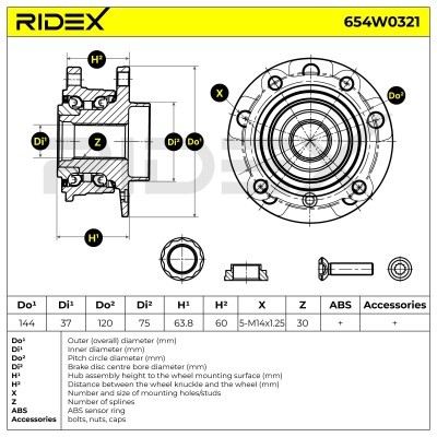 Wheel Bearing RIDEX 654W0321 654W0321 - photo 5