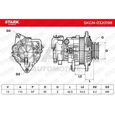 Alternator Stark SKGN-0320198 SKGN-0320198 - photo 5