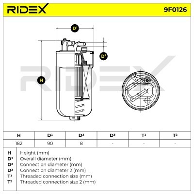 Fuel Filter RIDEX 9F0126 9F0126 - photo 6