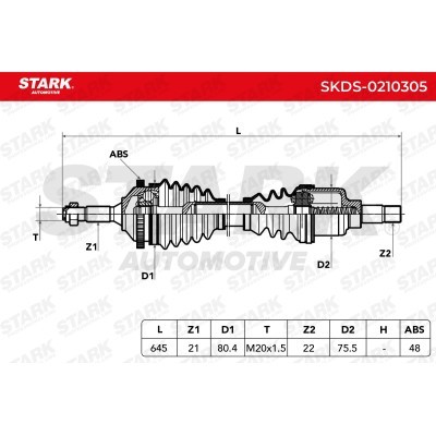 Drive Shaft Stark SKDS-0210305 SKDS-0210305 - photo 5