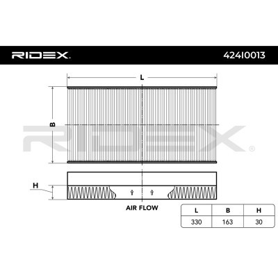 Cabin Air Filter RIDEX 424I0013 424I0013 - photo 2