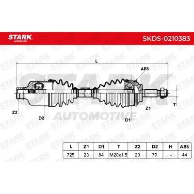 Drive Shaft Stark SKDS-0210383 SKDS-0210383 - photo 7