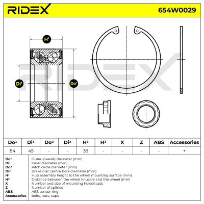 Wheel Bearing RIDEX 654W0029 654W0029 - photo 6