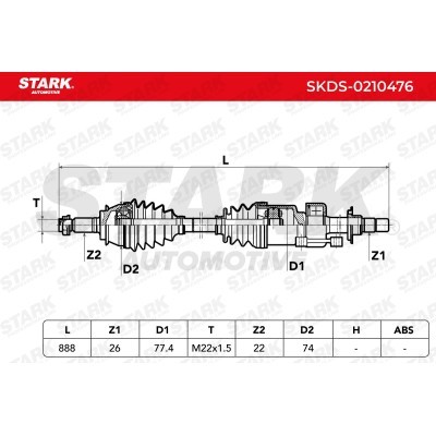 Drive Shaft Stark SKDS-0210476 SKDS-0210476 - photo 7
