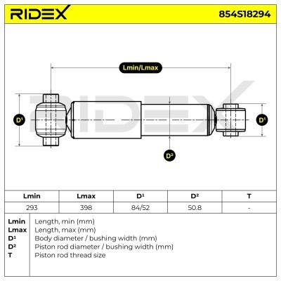 Shock Absorber RIDEX 854S18294 854S18294 - photo 8