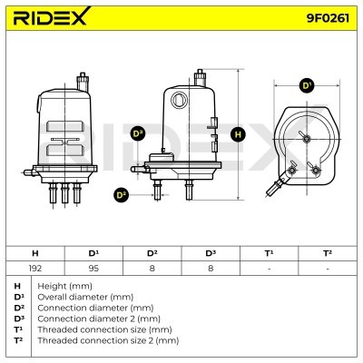 Fuel Filter RIDEX 9F0261 9F0261 - photo 7