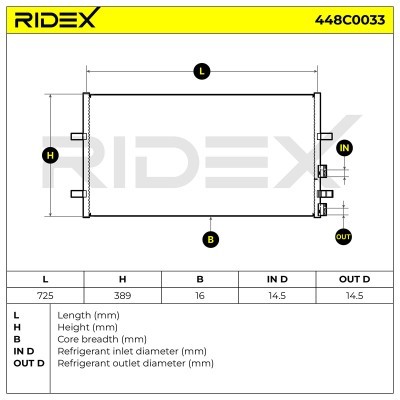 A/C condenser 448C0033 - photo 9