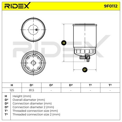 Fuel Filter RIDEX 9F0112 9F0112 - photo 6