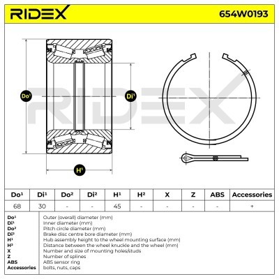 Wheel Bearing RIDEX 654W0193 654W0193 - photo 6