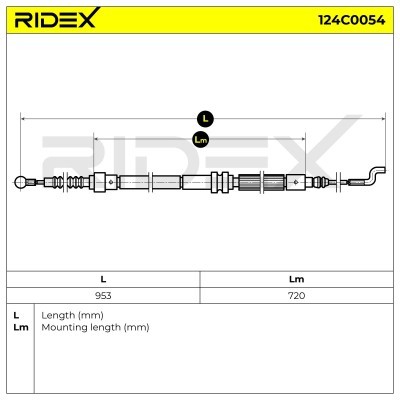 Cable Pull, Parking Brake RIDEX 124C0054 124C0054 - photo 7