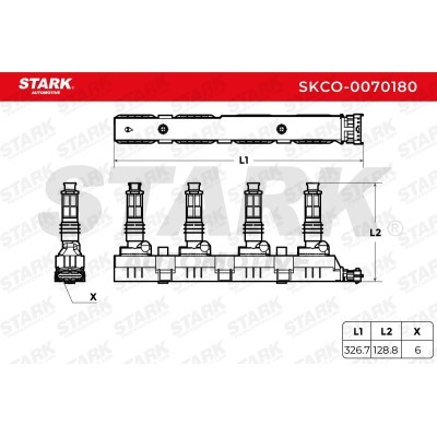 Ignition Coil Stark SKCO-0070180 SKCO-0070180 - photo 4