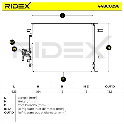 A/C condenser 448C0296 - photo 5