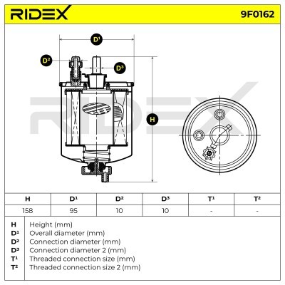 Fuel Filter RIDEX 9F0162 9F0162 - photo 5