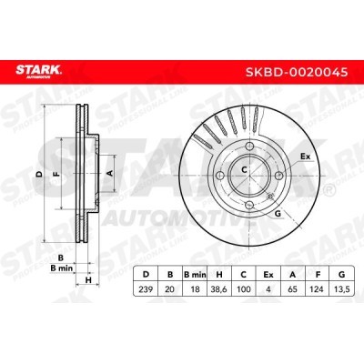 Brake Disc Stark SKBD-0020045 SKBD-0020045 - photo 7