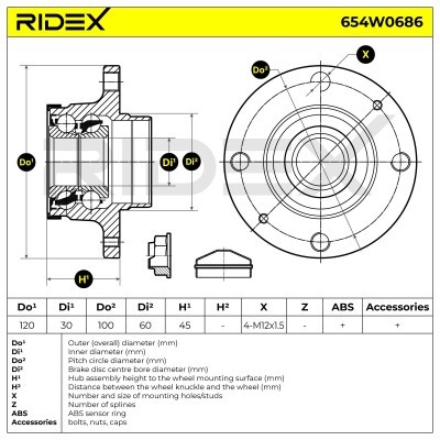 Wheel Bearing Kit RIDEX 654W0686 654W0686 - photo 5
