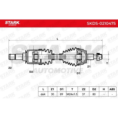 Drive Shaft Stark SKDS-0210475 SKDS-0210475 - photo 7