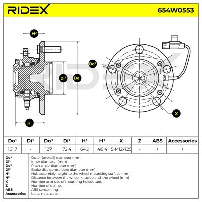 Wheel Bearing RIDEX 654W0553 654W0553 - photo 5