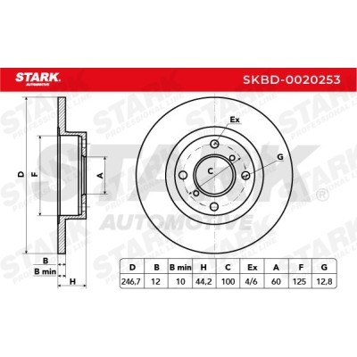 Brake Disc Stark SKBD-0020253 SKBD-0020253 - photo 4
