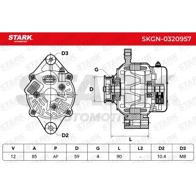 Alternator Stark SKGN-0320957 SKGN-0320957 - photo 7